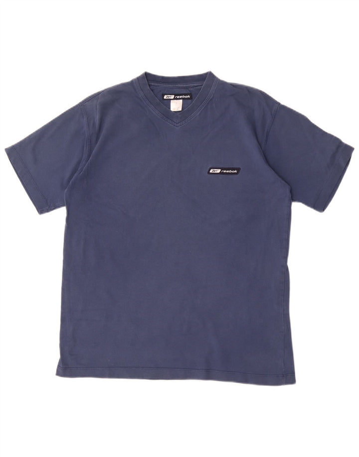 Tricou pentru bărbați Reebok Top mic din bumbac bleumarin