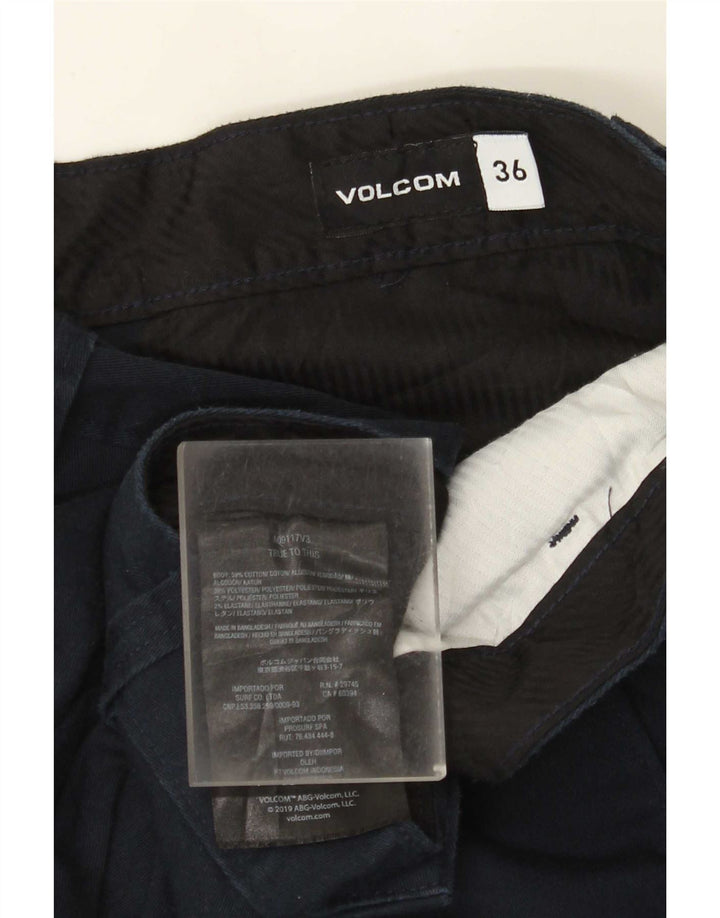 Pantaloni scurți chino pentru bărbați Volcom W36, mari, albastru, bumbac