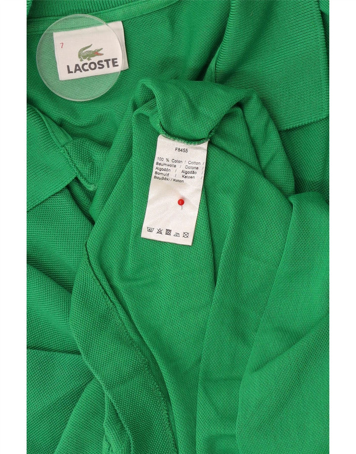 Tricou polo pentru bărbați Lacoste Mărimea 7 2XL Bumbac verde