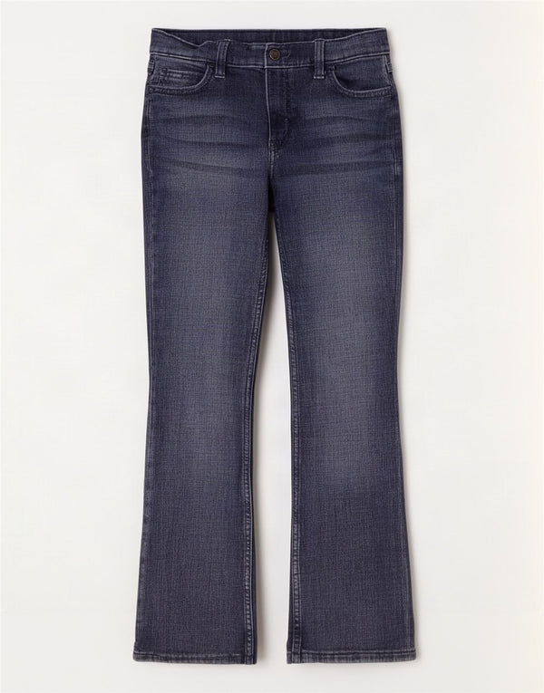 Blugi pentru fete Wrangler Bootcut 13-14 ani W26 L28 bleumarin bumbac