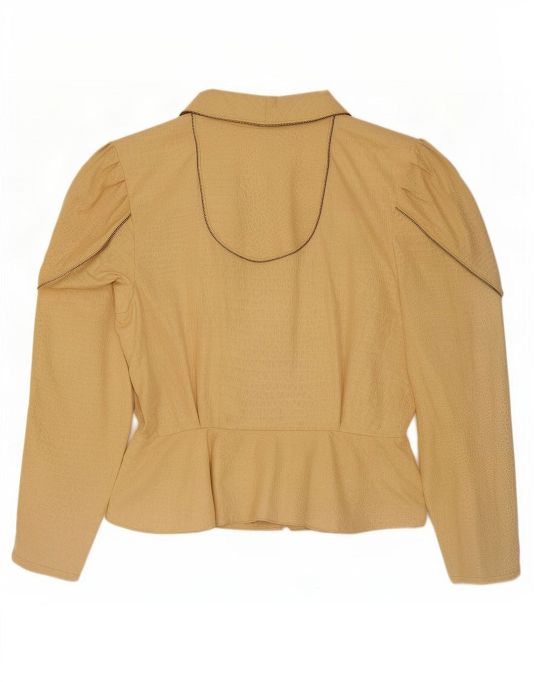 Blazer vintage pentru femei UK 14 Medium Beige Animal Print