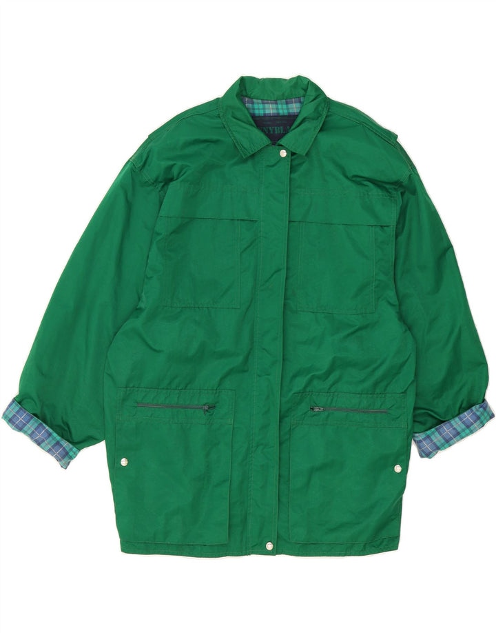 PENNY BLACK Womens Oversized Windbreaker Jacket UK 14 Large Green Vintage Penny Black and Second-Hand Penny Black from Messina Hembry 