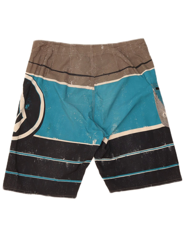 Pantaloni scurți de înot pentru bărbați Volcom, albastru mediu, poliester color bloc
