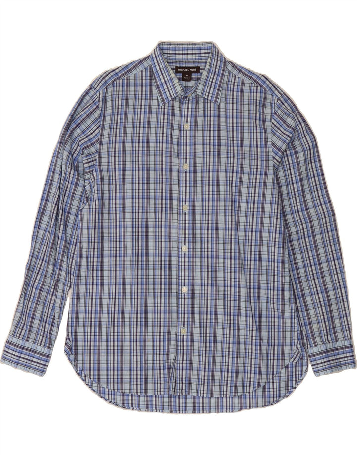 MICHAEL KORS Mens Shirt Medium Blue Check Cotton Vintage Michael Kors and Second-Hand Michael Kors from Messina Hembry 