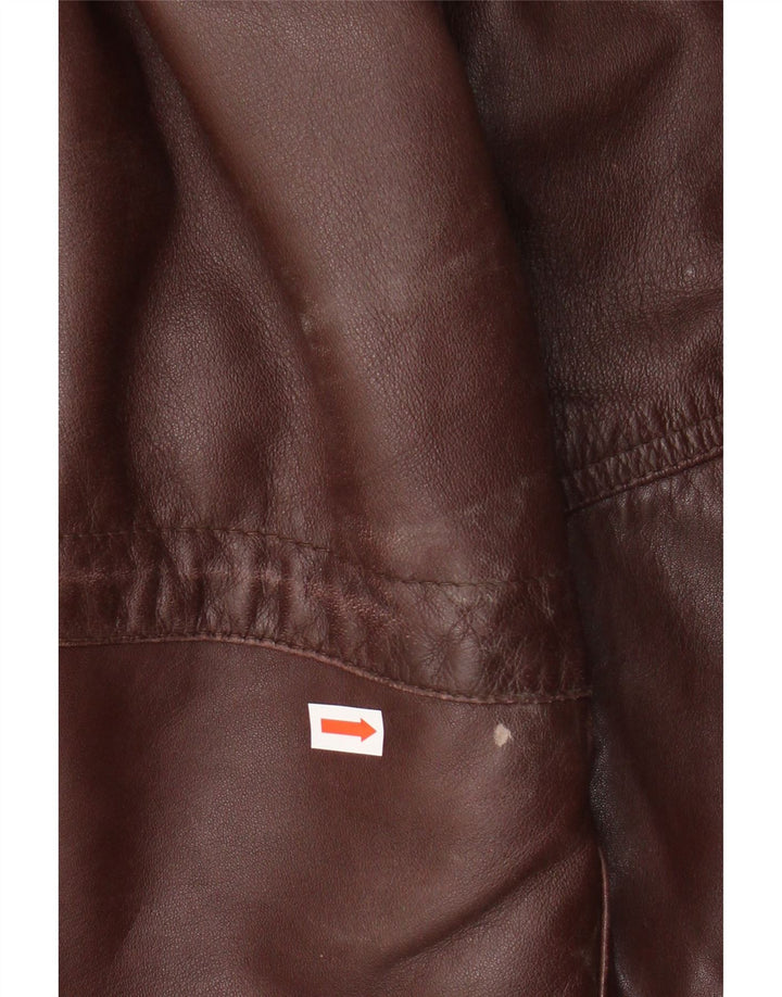 Jachetă de piele SARDAR pentru bărbați UK 42 XL din piele maro