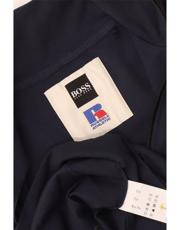 Jachetă de trening pentru bărbați Hugo Boss, viscoză, albastru, mediu