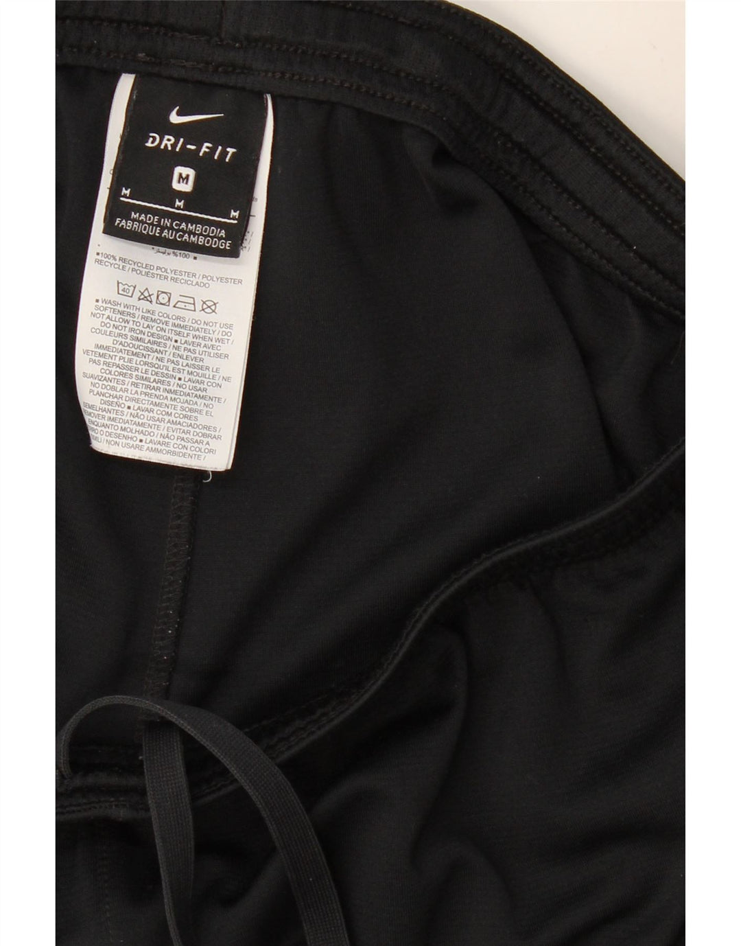 Pantaloni scurți sport NIKE Dri Fit pentru bărbați, negru mediu, poliester color bloc