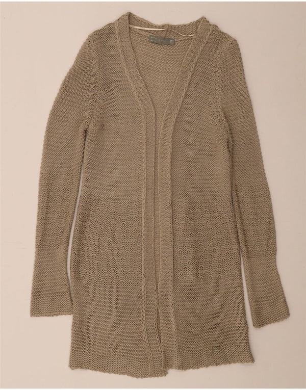 Pulover cardigan deschis supradimensionat pentru femei Zara UK 14 Bej mediu