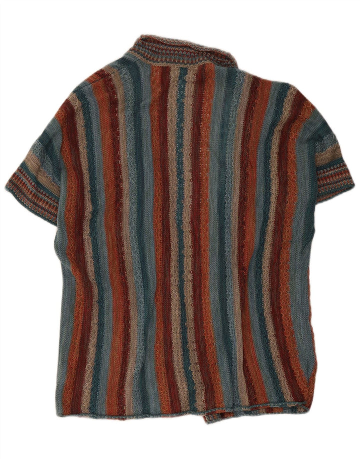 Pulover cardigan cu mânecă scurtă pentru femei Peruvian Connection UK 10 Small Multic