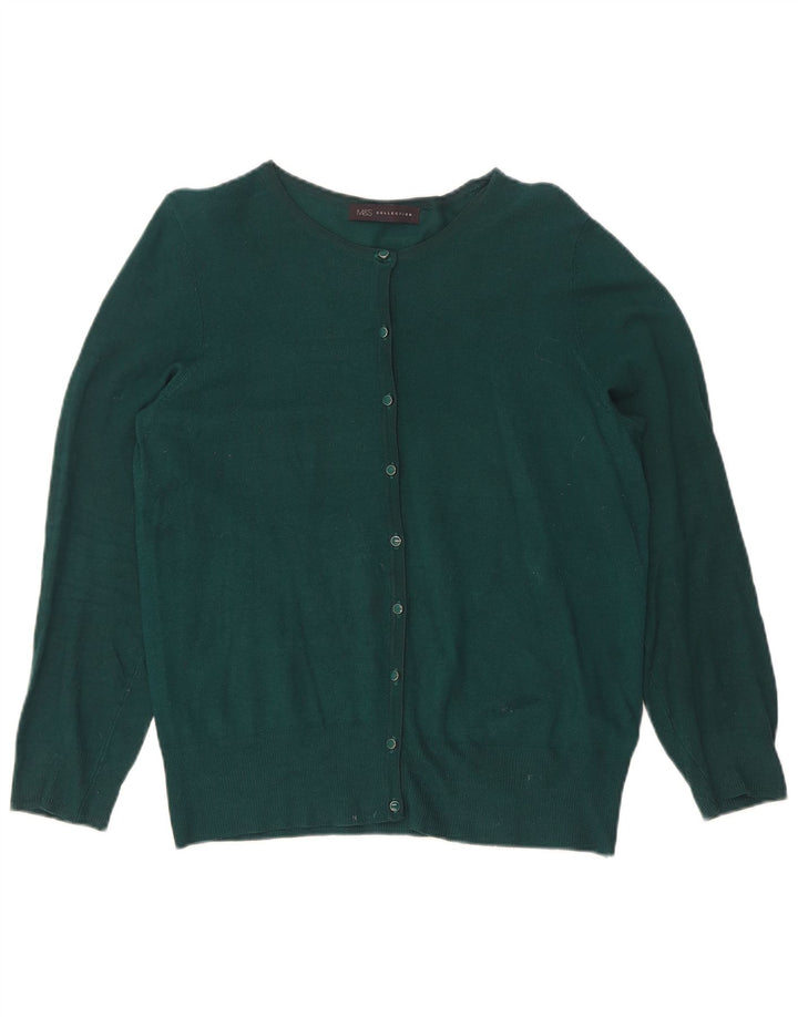 Pulover cardigan pentru femei Marks & Spencer UK 12 Medium Green Viscose