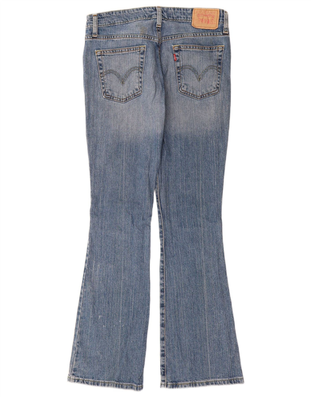 Blugi Levi's 518 Super Low Bootcut W28 L32 Bumbac albastru