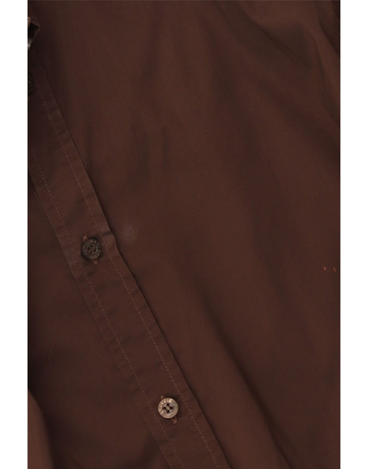 Cămașă Trussardi Jeans pentru bărbați 2XL bumbac maro