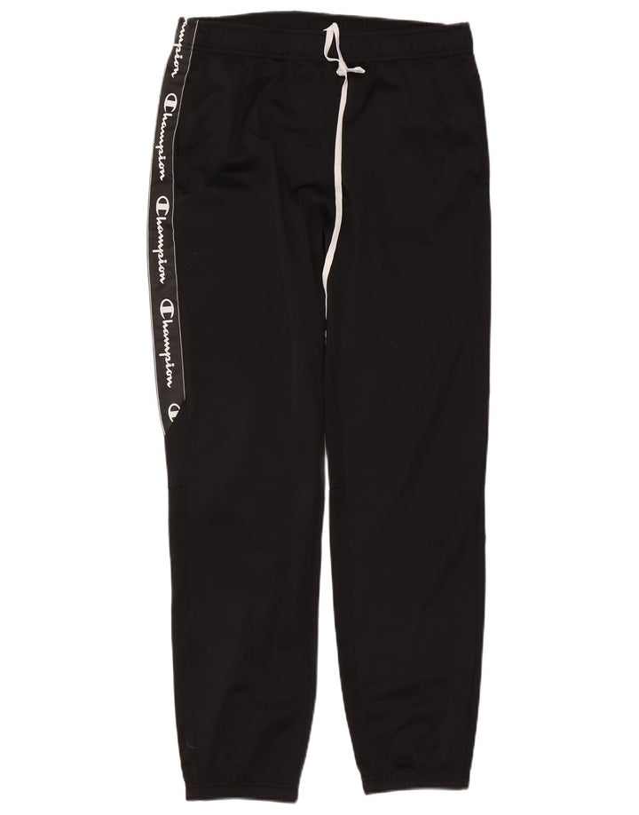 Pantaloni de trening grafic pentru bărbați CHAMPION Pantaloni de jogging, mari, negru, poliester