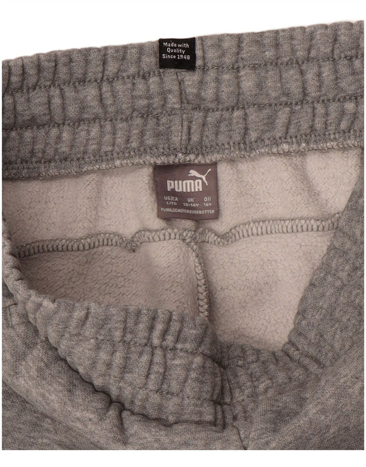 Pantaloni de trening grafic PUMA pentru băieți Pantaloni de jogging 13-14 ani gri