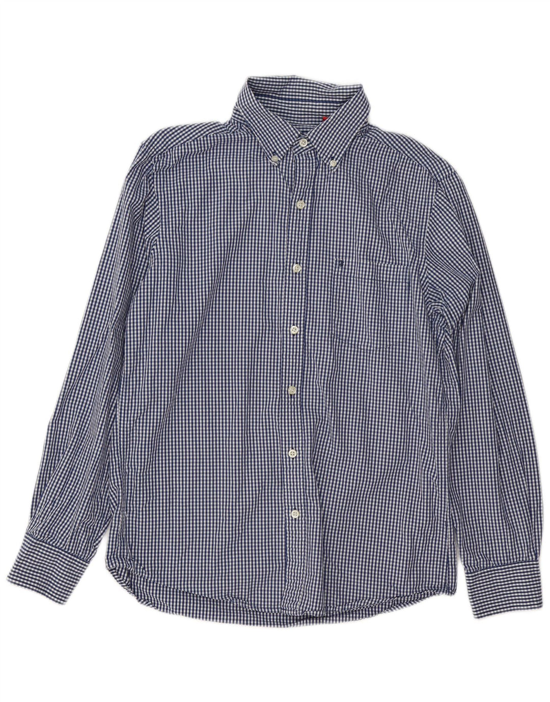 Cămașă Izod Coupe Ajustee Slim Fit, Bumbac Vichy Albastru Mediu