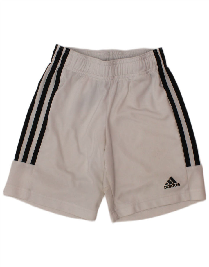 Pantaloni scurți sport Aeroready Adidas pentru băieți 7-8 ani, alb, poliester