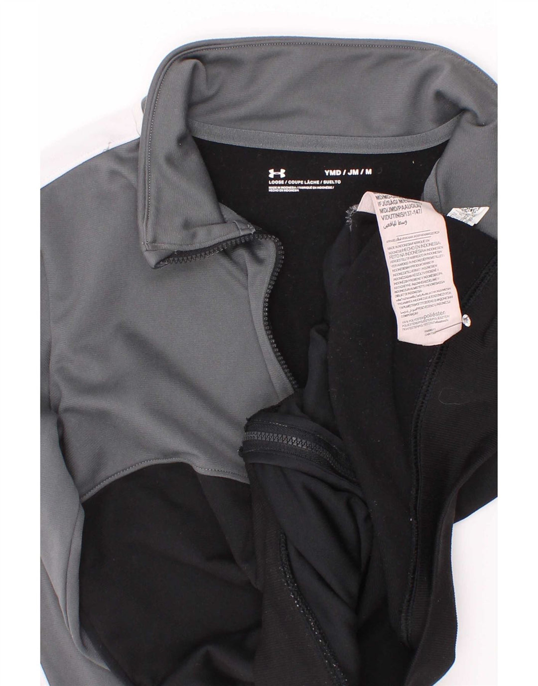 Jachetă de trening pentru băieți Under Armour 9-10 ani, gri mediu, color block