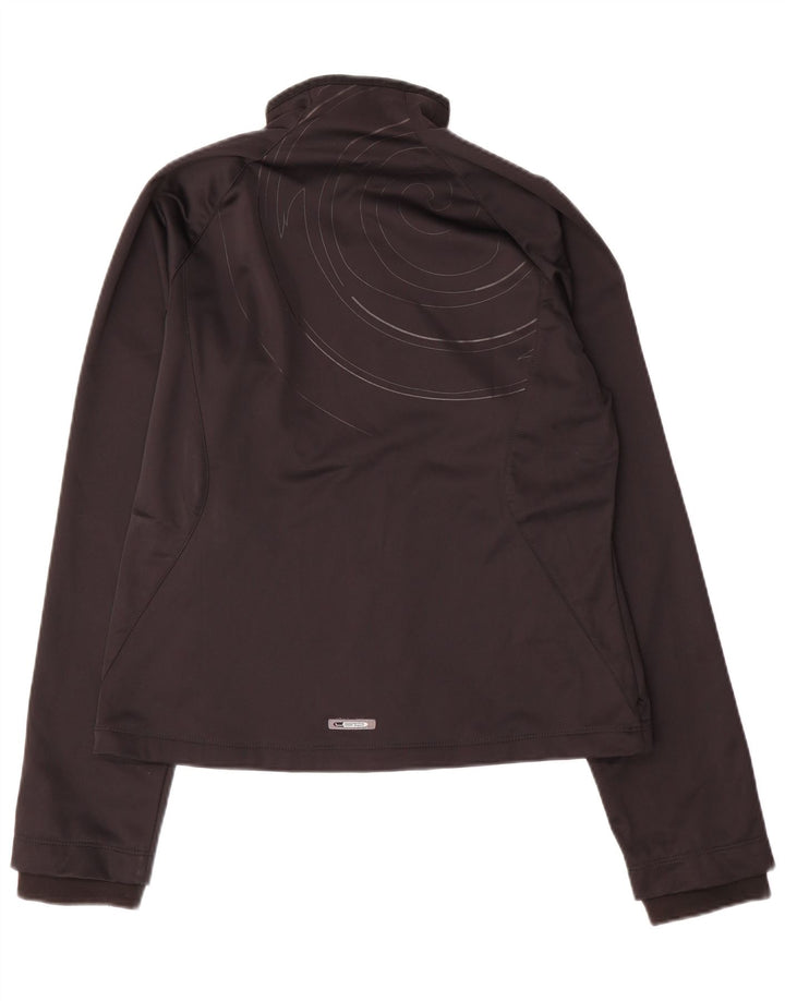 Jachetă de top cu trening grafic Puma pentru femei UK 14 Medium Black