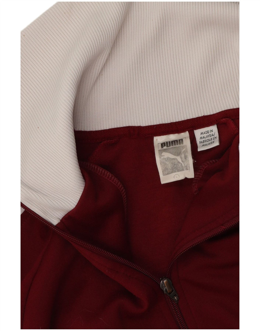 Jachetă de top cu trening grafic Puma pentru femei UK 16, mare, roșu, color block