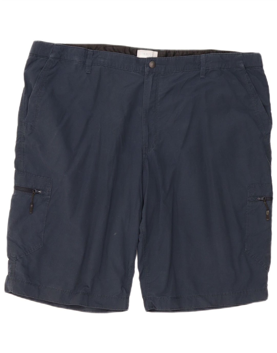Pantaloni scurți cargo pentru bărbați Marks & Spencer W44 2XL Bumbac bleumarin