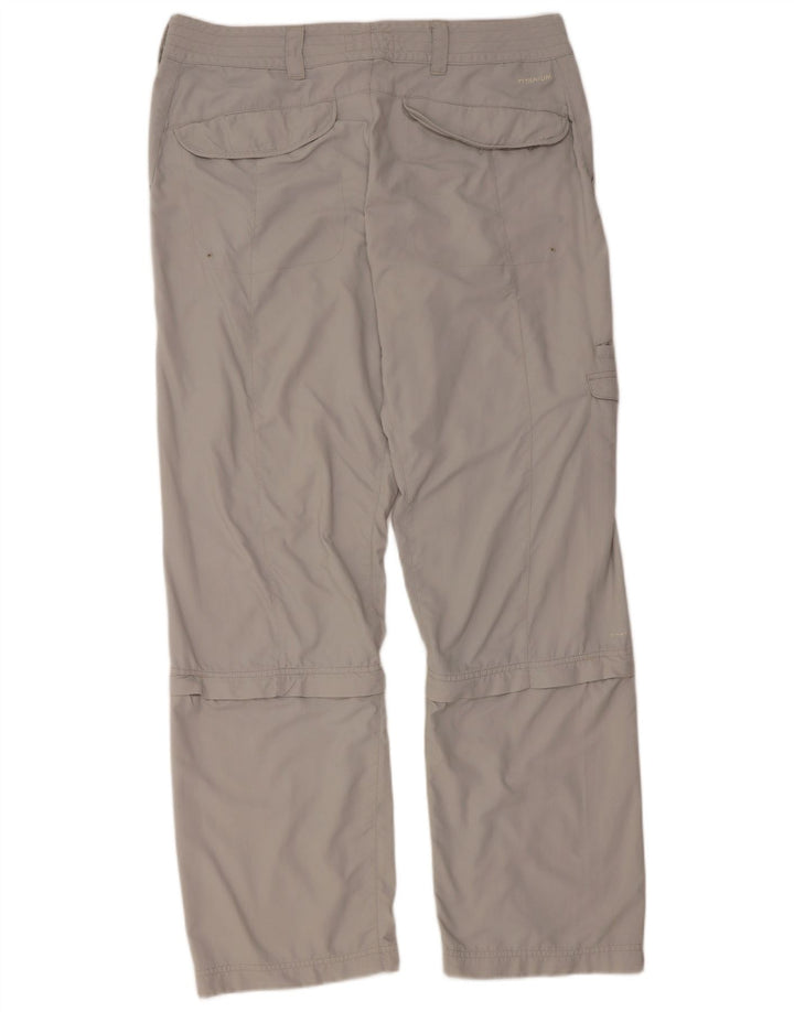 COLUMBIA Pantaloni cargo obișnuiți din titan pentru femei US 14 XL W36 L31 gri