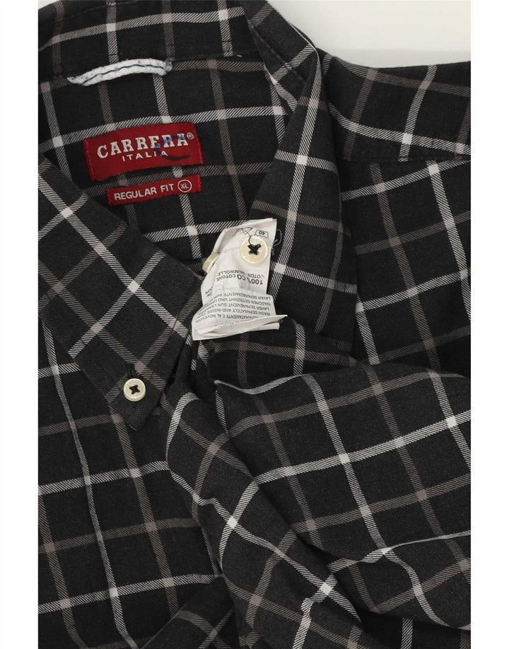 Cămașă Carrera pentru bărbați, cu formă regulată, XL, bumbac cu carouri gri