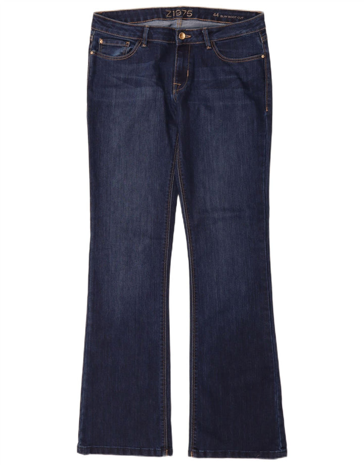Blugi slim Bootcut pentru femei Zara EU 44 XL W34 L34 Bleumarin