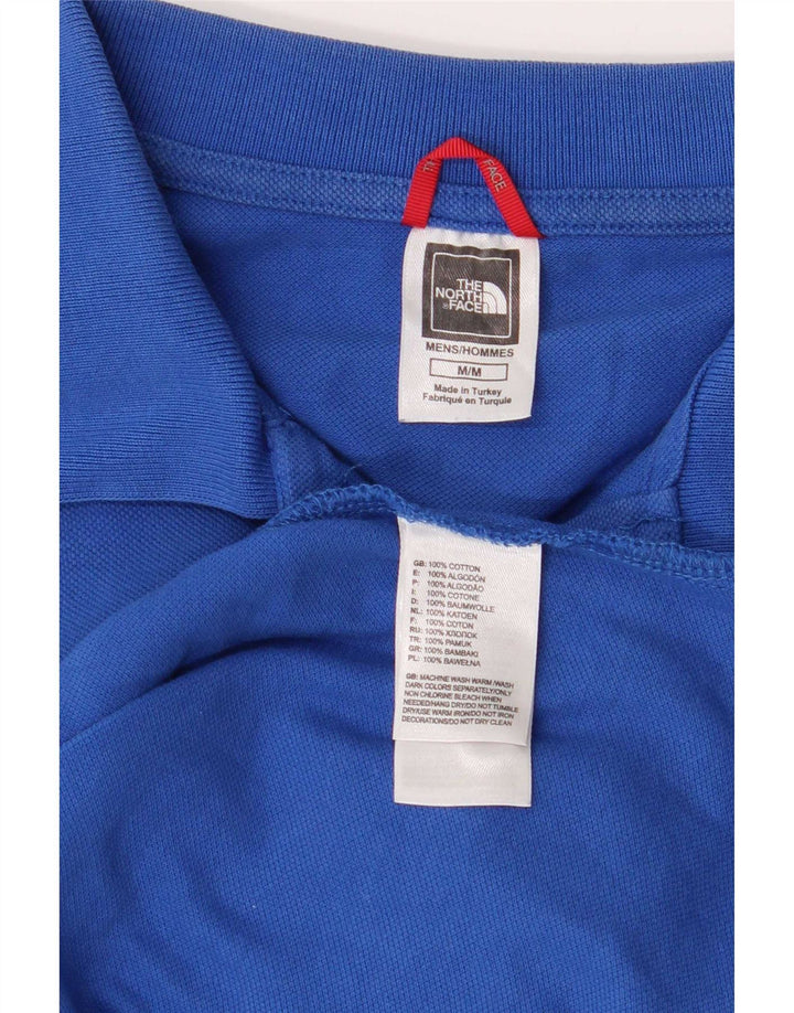 Tricou polo pentru bărbați The North Face, bumbac albastru mediu