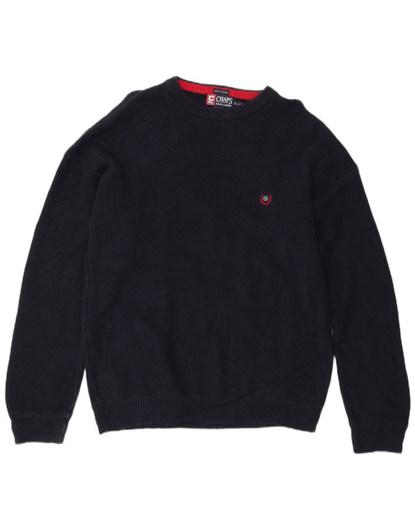 Pulover CHAPS RALPH LAUREN pentru bărbați, cu gât de barcă, XL, bleumarin, în oase