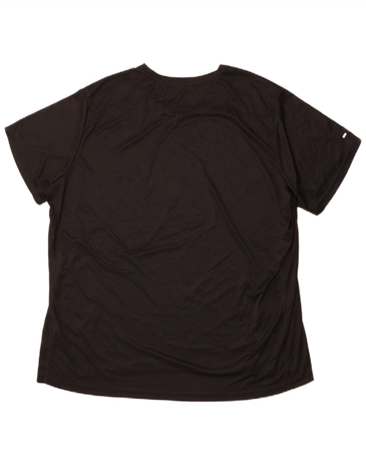 Tricou pentru alergare ADIDAS pentru bărbați Top 2XL Negru Poliester Sport