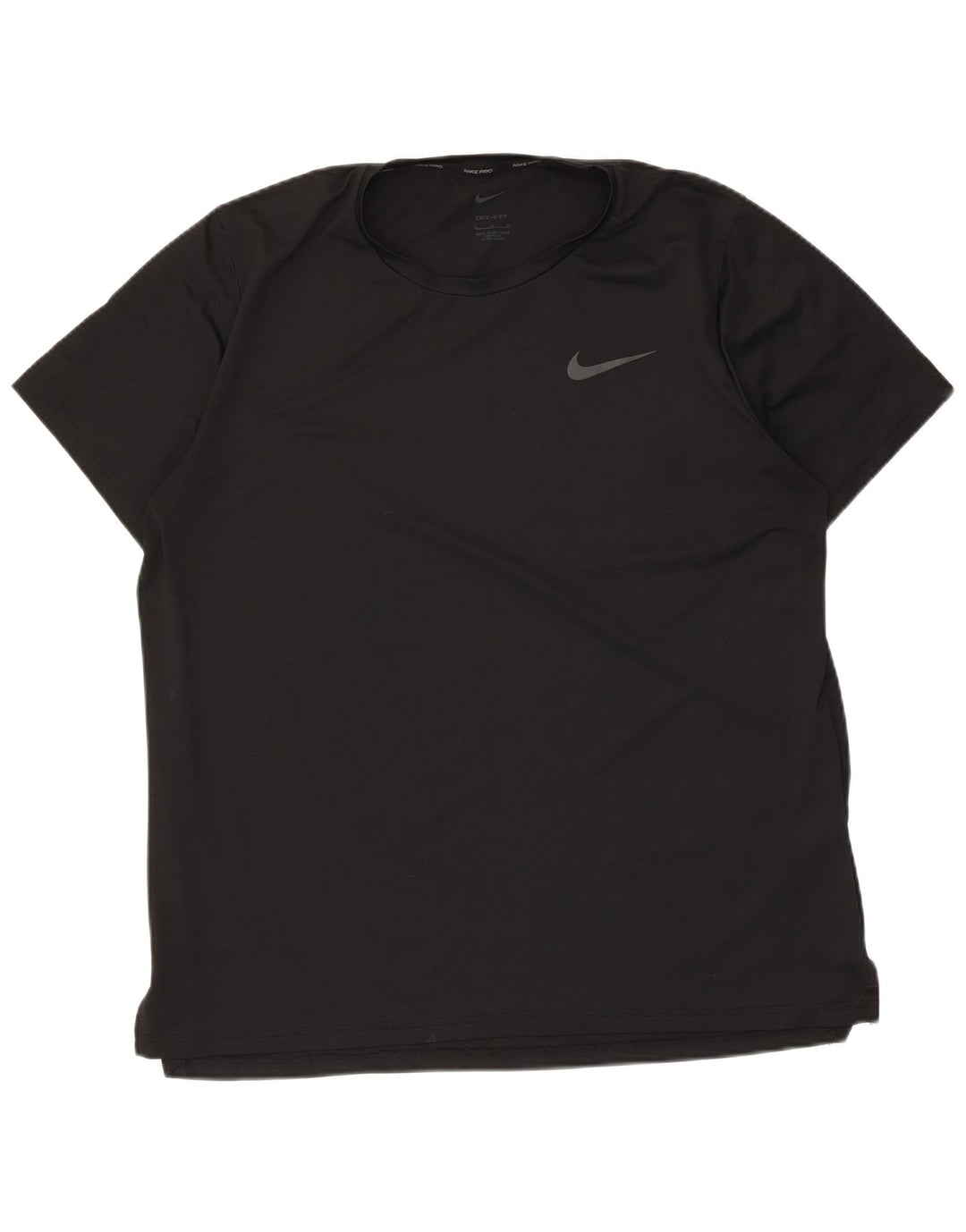Tricou Nike Dri Fit pentru bărbați Top mare din poliester negru