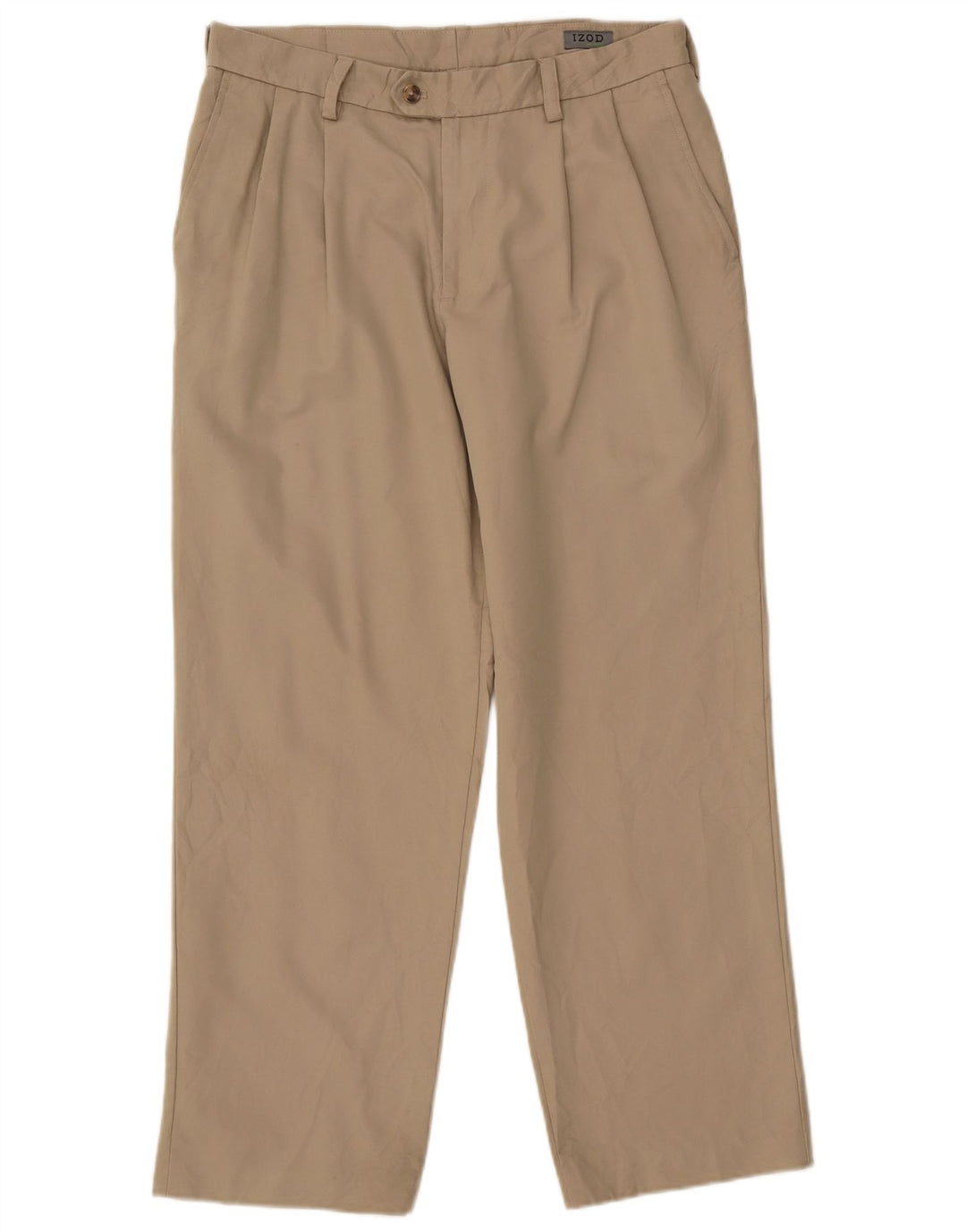 Pantaloni chino pentru bărbați IZOD L32 L30 poliester bej