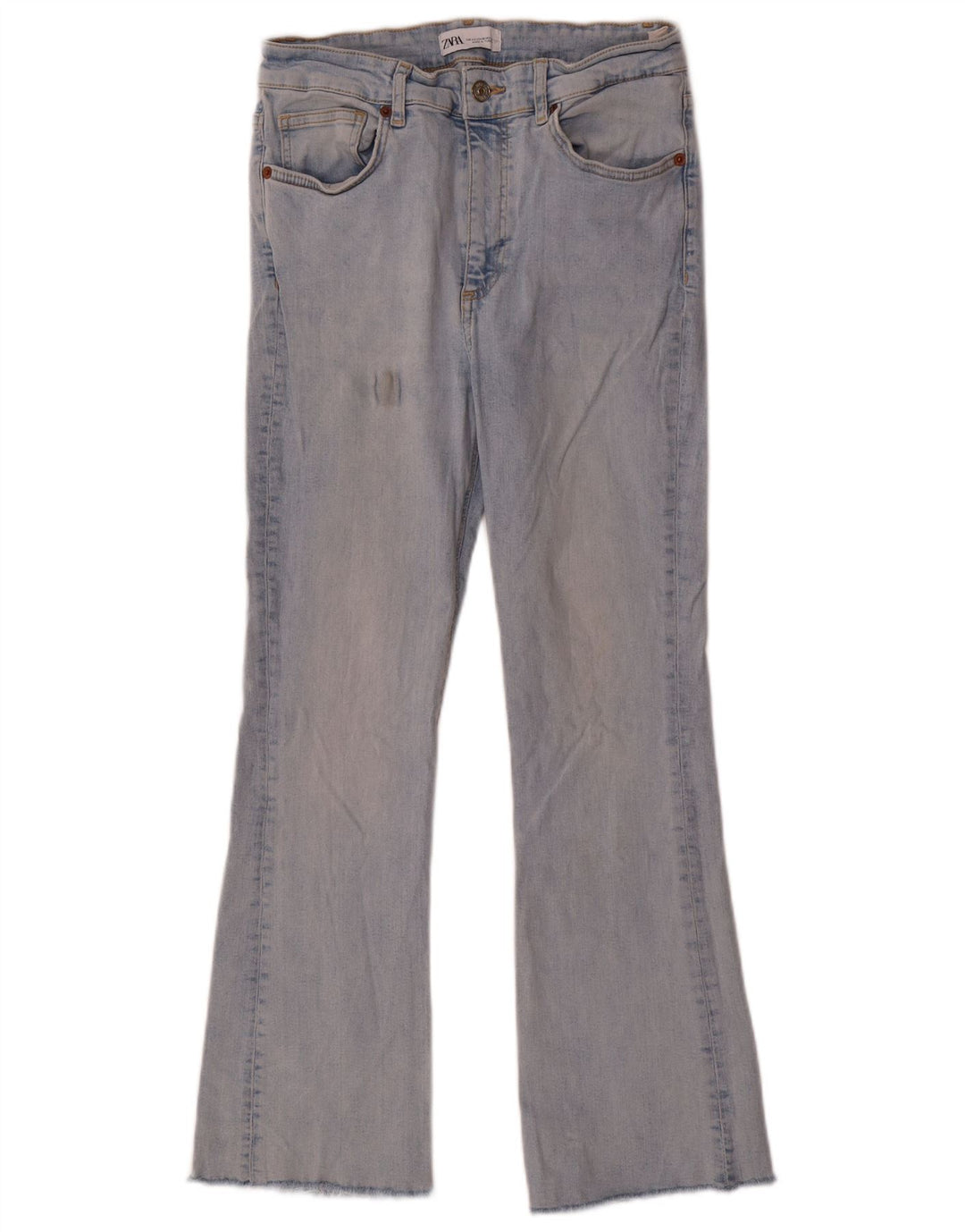Blugi evazați pentru damă Zara EU 42 Large W32 L27 Blue Bumbac