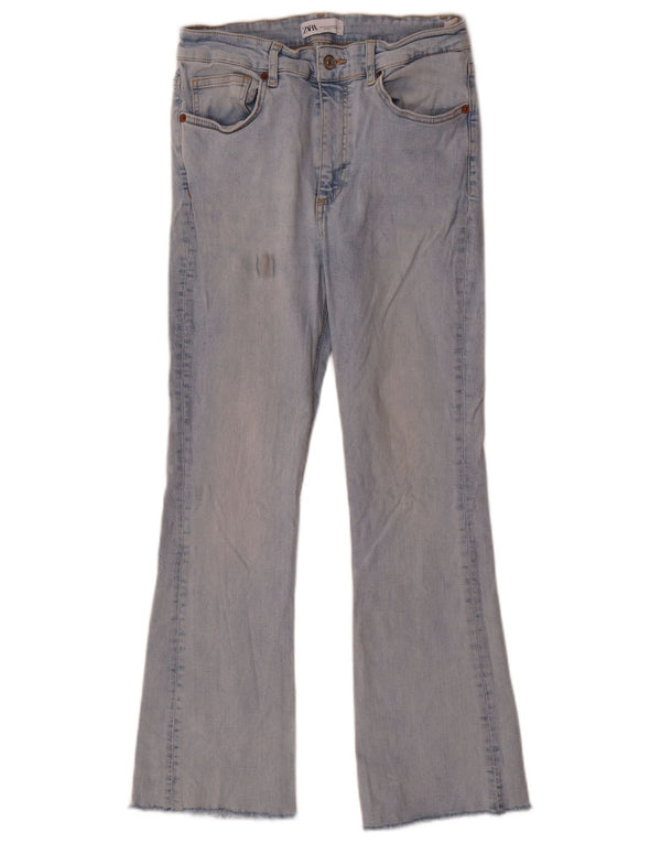 Blugi evazați pentru damă Zara EU 42 Large W32 L27 Blue Bumbac