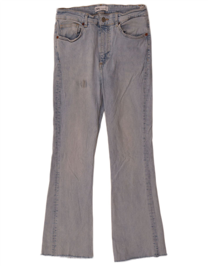Blugi evazați pentru damă Zara EU 42 Large W32 L27 Blue Bumbac
