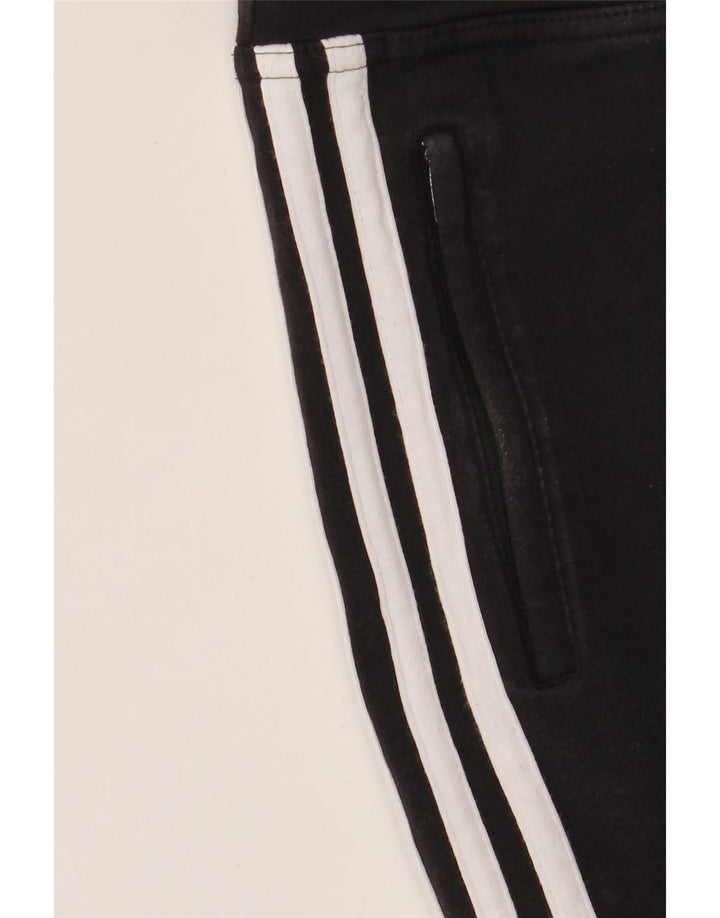 Pantaloni de trening Capri pentru femei ADIDAS Joggeri UK 16 Bumbac negru mare