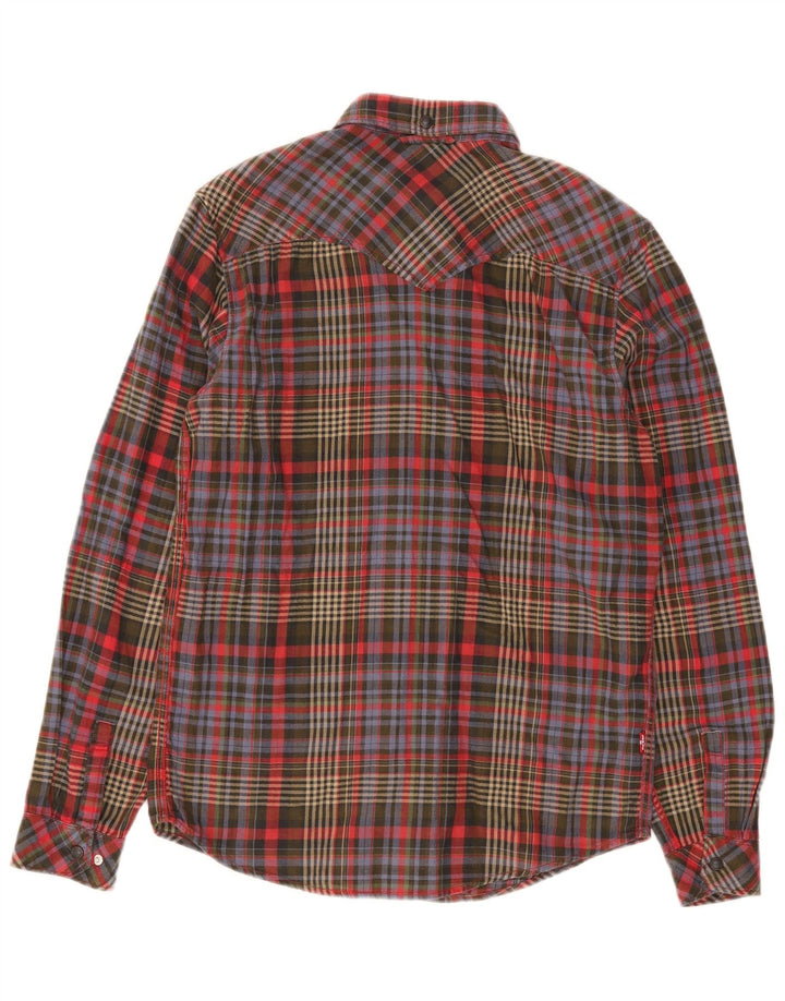 Cămașă de flanel pentru bărbați Levi's, cu ajustare standard, din bumbac cu carouri multicolore