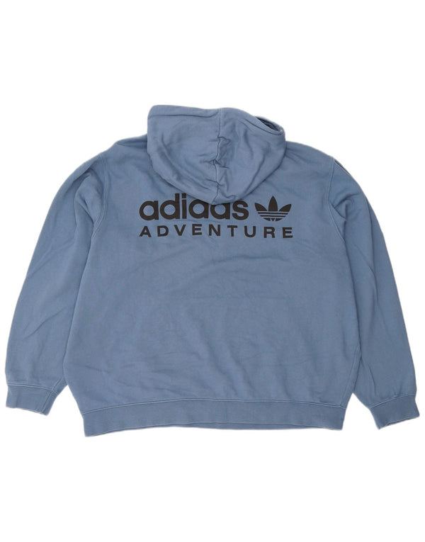 Pulover ADIDAS Adventure Graphic pentru bărbați, bumbac albastru 2XL