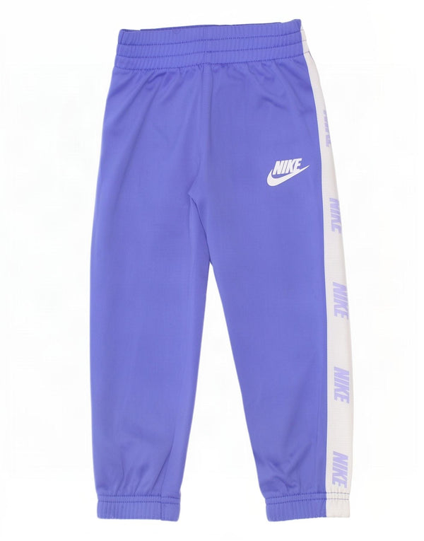 Pantaloni de trening Nike Fete Graphic Pantaloni de jogging 2-3 ani Violet Colorblock