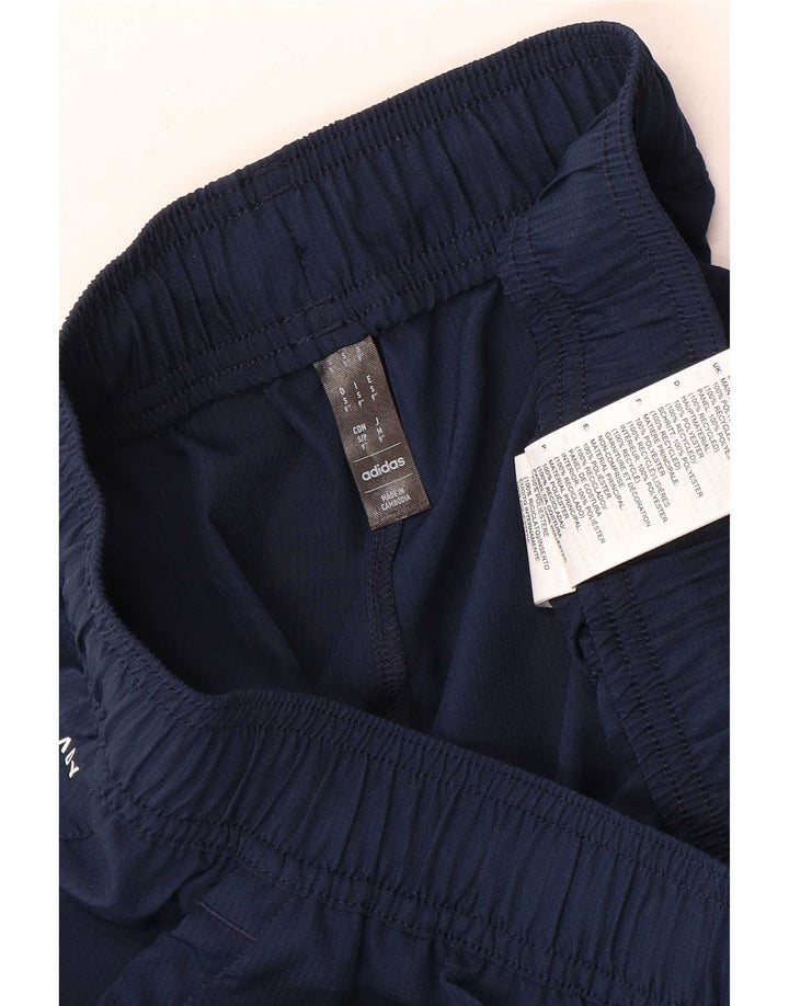 Pantaloni scurți sport Aeroready Adidas pentru bărbați, poliester mici, albastru