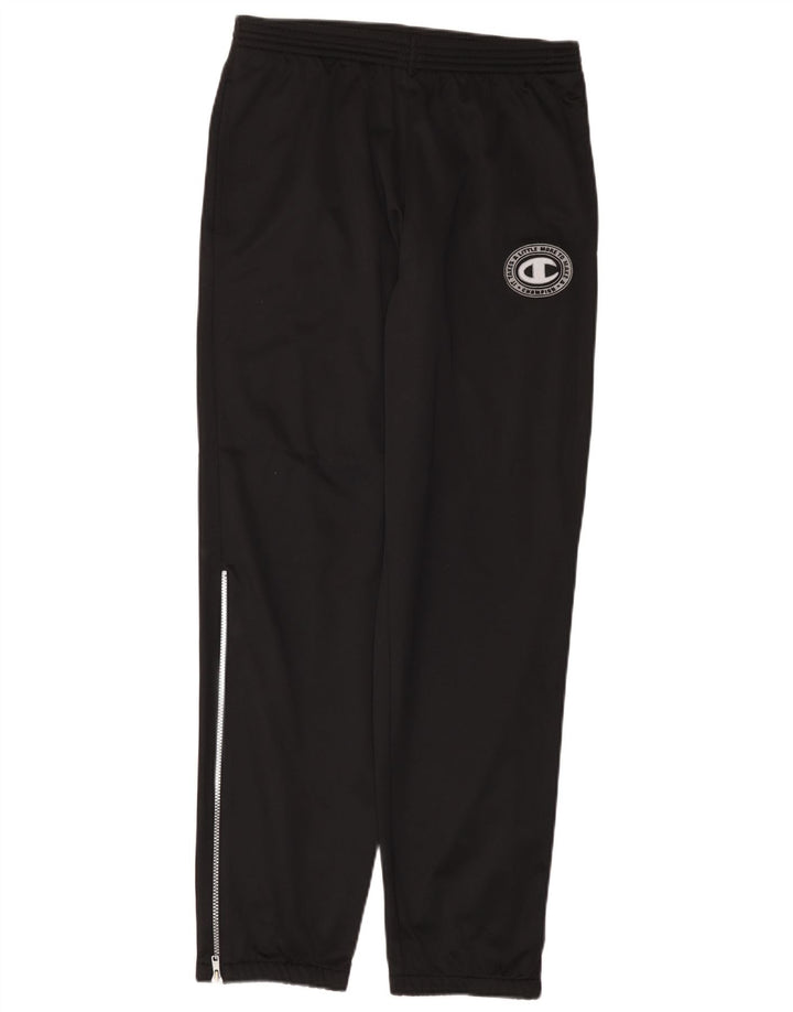 Pantaloni de trening Champion pentru bărbați, poliester mediu negru