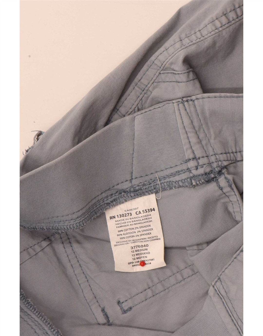 Pantaloni scurti cargo pentru femei Lee US 12 Large W32 Blue Cotton
