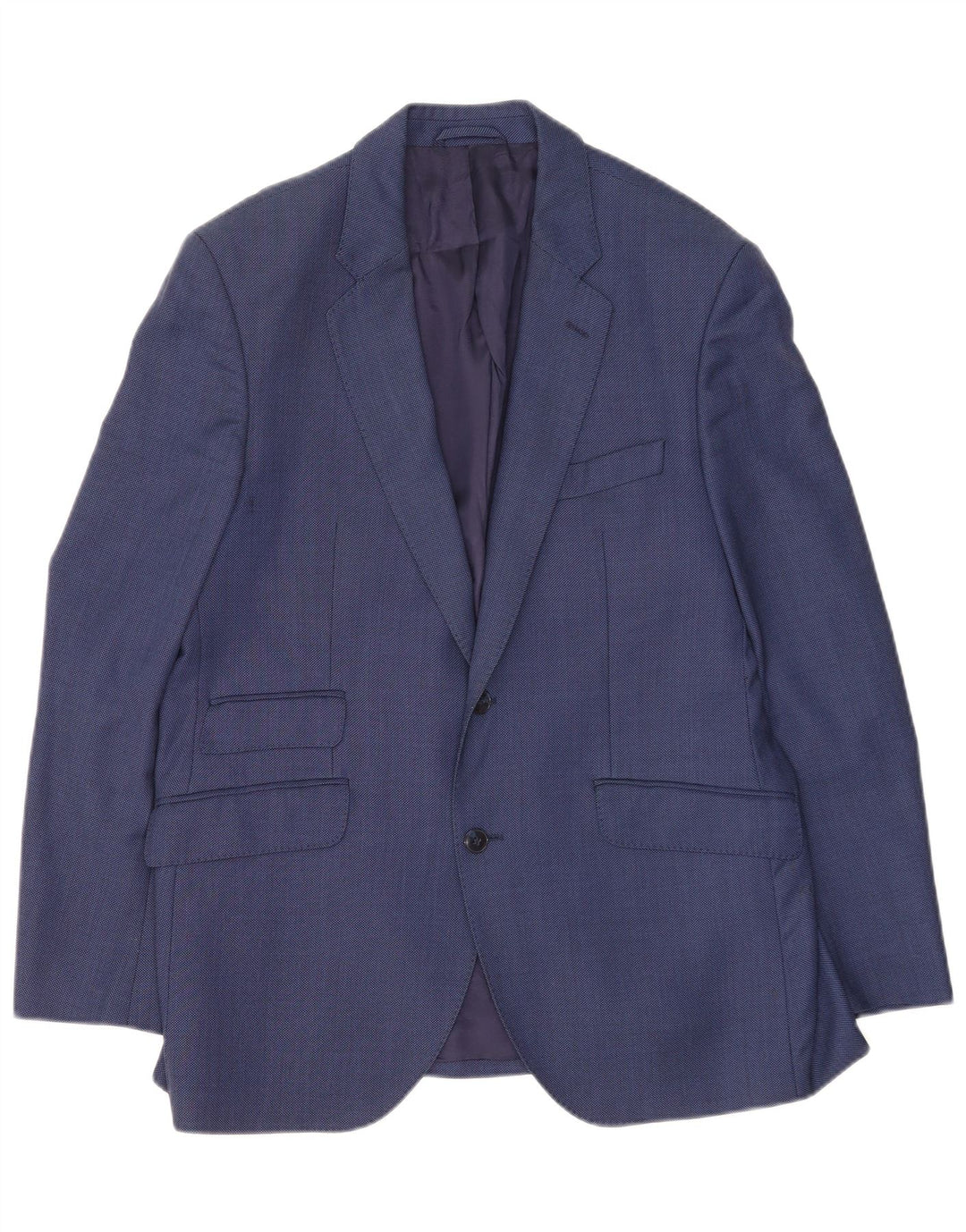 Sacou Hackett pentru bărbați cu 2 nasturi, UK 42 XL, lână albastră