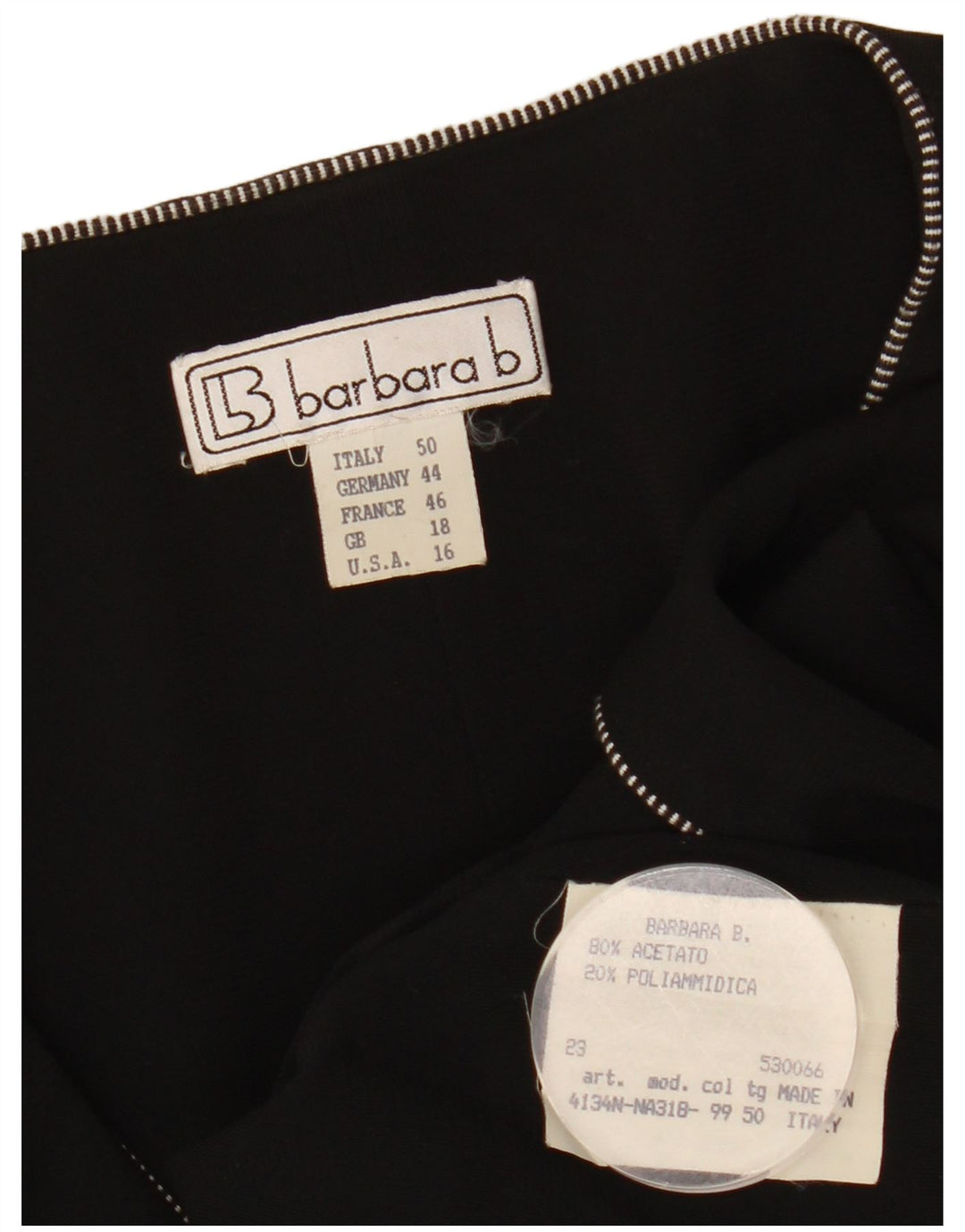 BARBARA Top cardigan pentru femei UK 18 XL Acetat negru