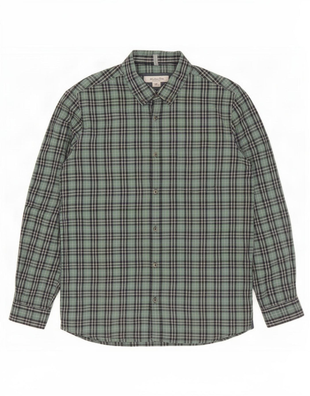 Cămașă Massimo Dutti Băieți 13-14 Ani, Bumbac Verzi Cu Cară