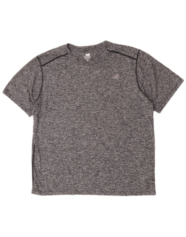 Tricou pentru bărbați New Balance Top XL Poliester cu pături gri