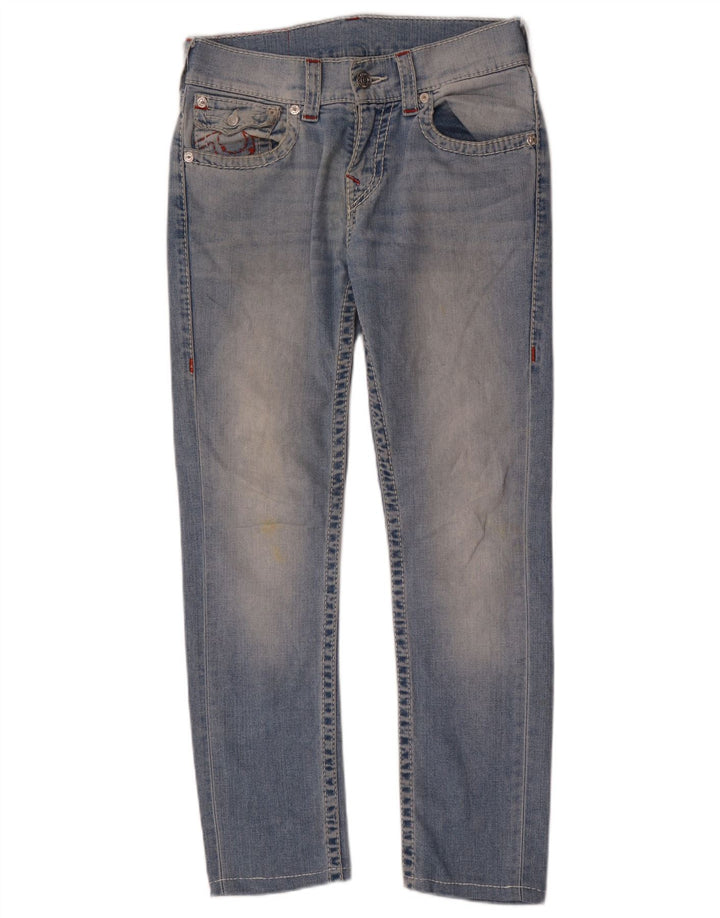 TRUE RELIGION Blugi subțiri pentru femei W30 L29 Bumbac albastru