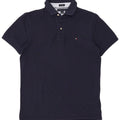 Tricou polo Tommy Hilfiger pentru bărbați, personalizat, din bumbac, albastru bleumarin