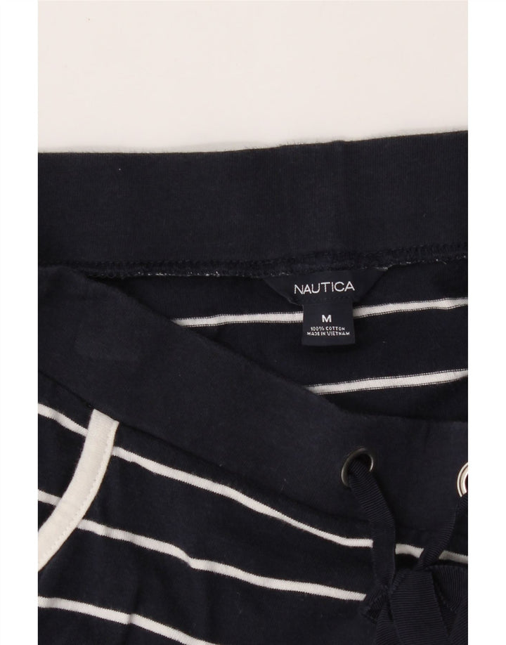 NAUTICA Womens Mini Skirt Medium W30  Navy Blue Striped Cotton Vintage Nautica and Second-Hand Nautica from Messina Hembry 