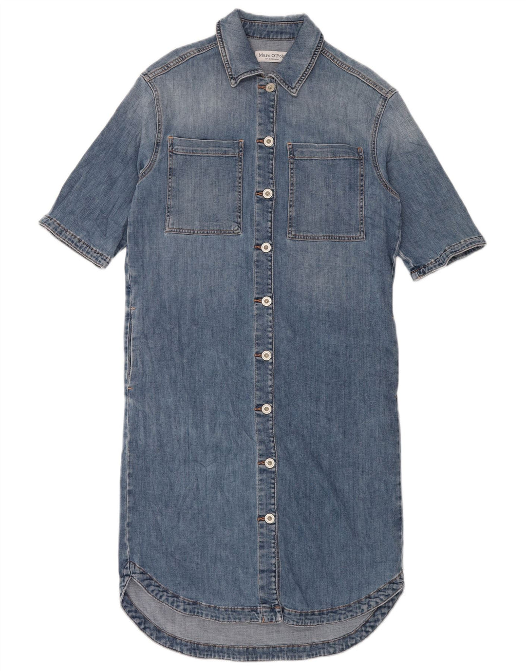 MARC O'POLO Rochie cămașă din denim cu mânecă scurtă Stockholm UK 4 XS Albastru